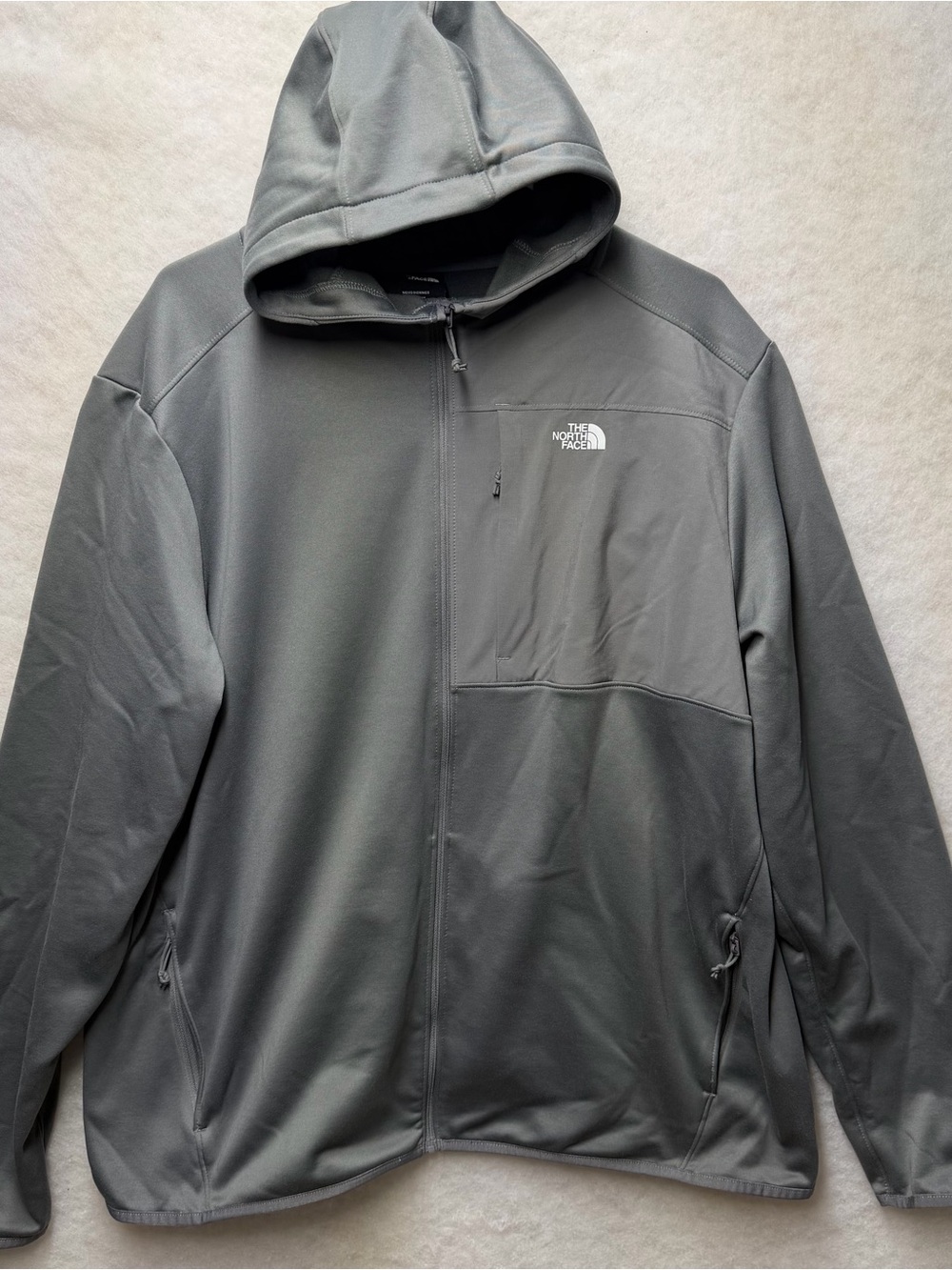 The North Face Men’s Gray Hooded Full-Zip Jacket